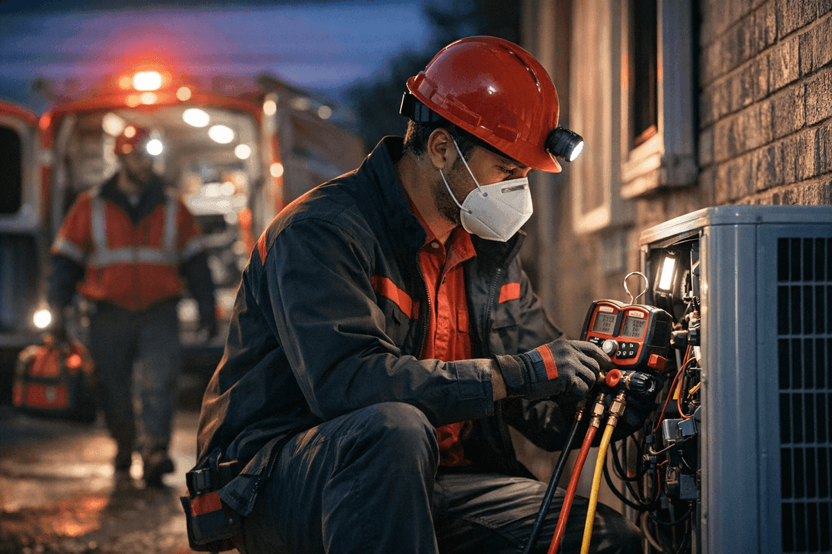 24 Hour Emergency Service service by Brook HVAC