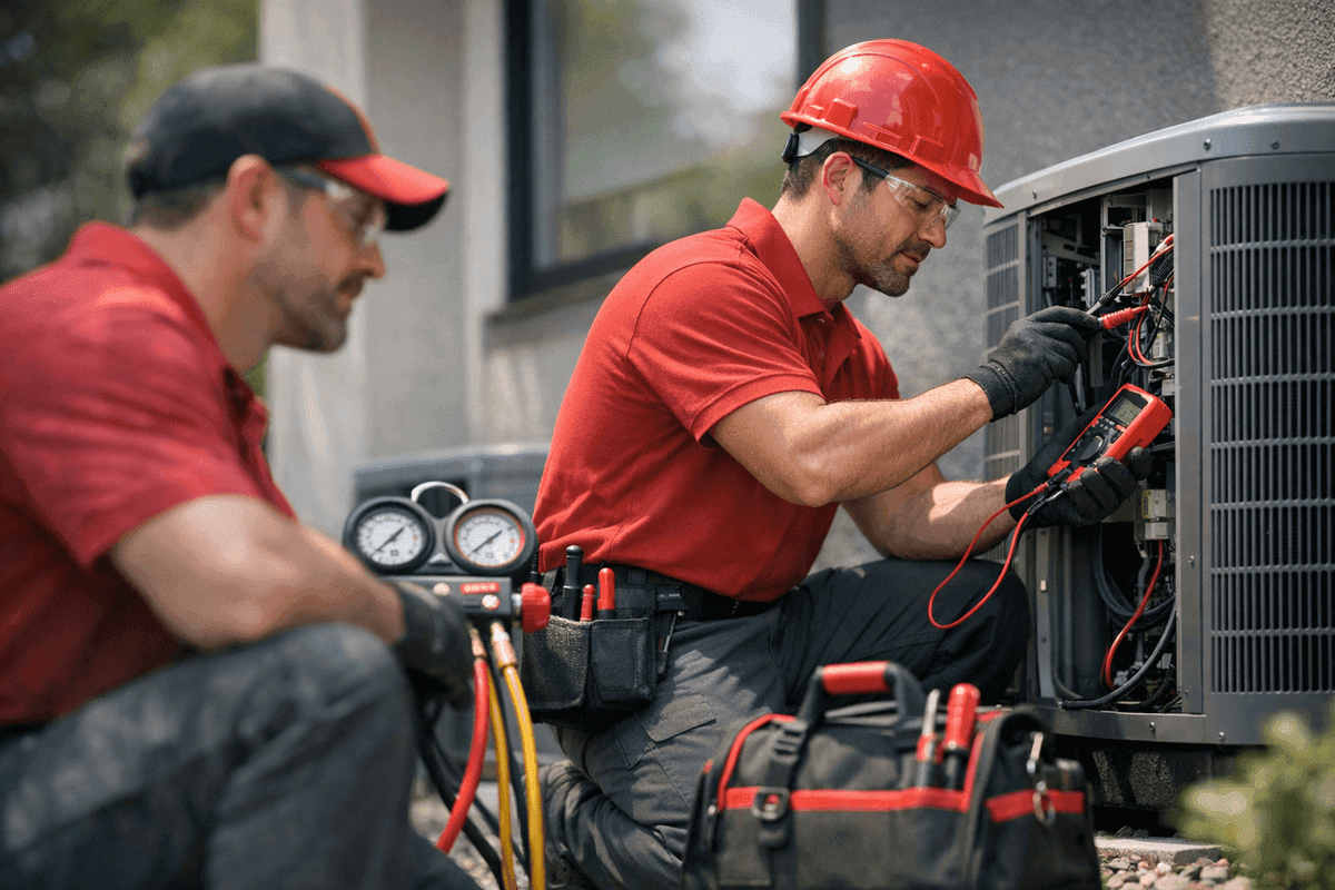 AC Maintenance service by Brook HVAC