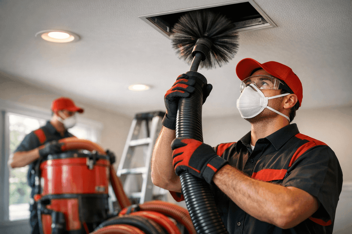 Duct Cleaning service by Brook HVAC
