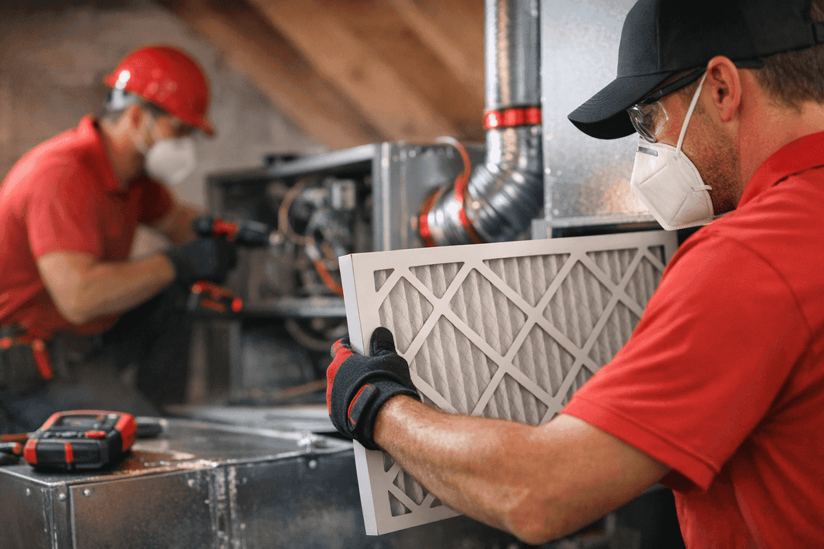 Filters service by Brook HVAC