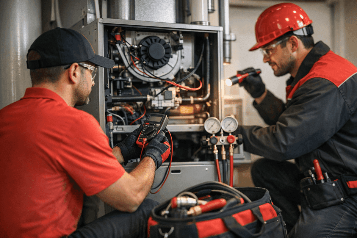 Heating Maintenance service by Brook HVAC