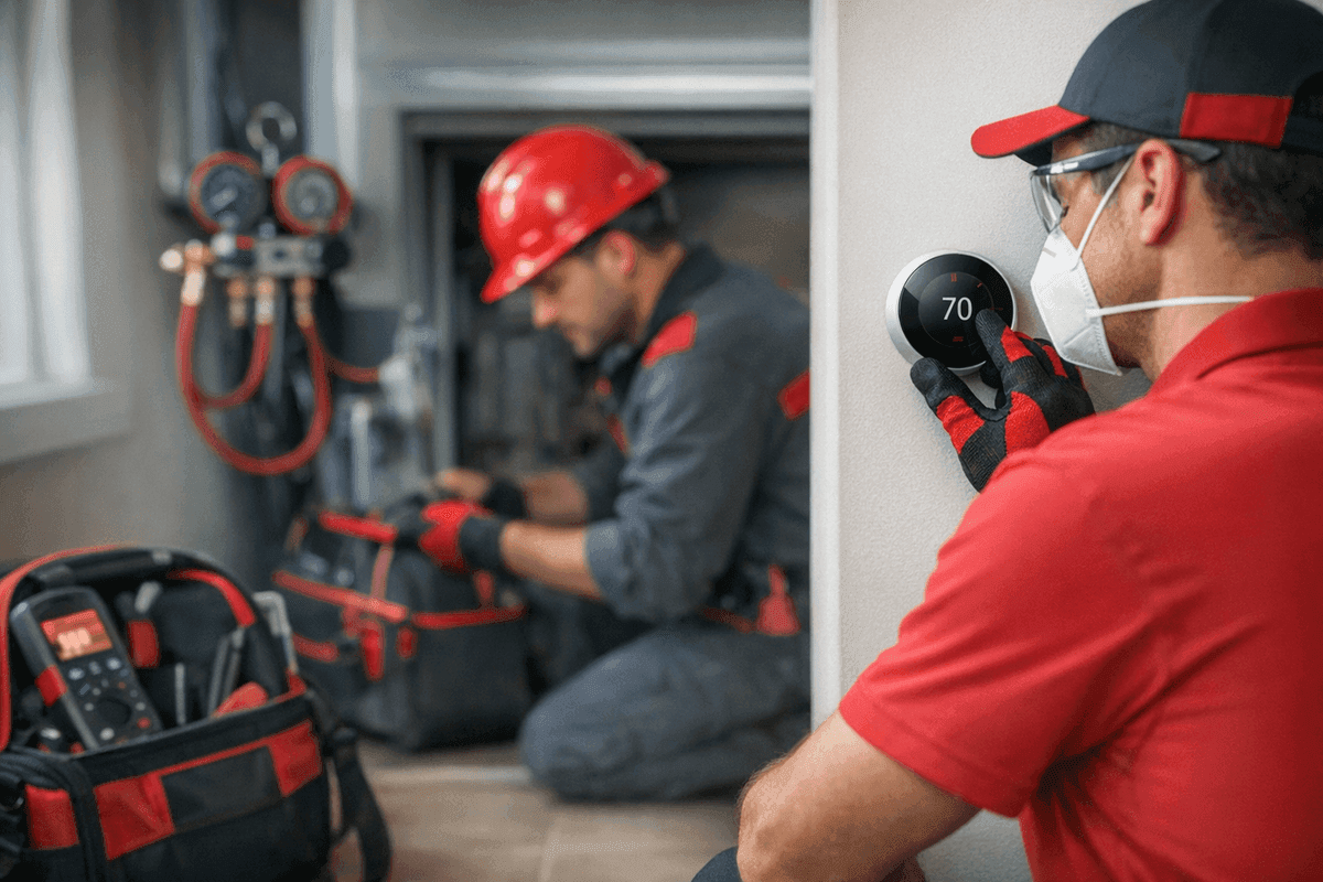 Thermostats service by Brook HVAC